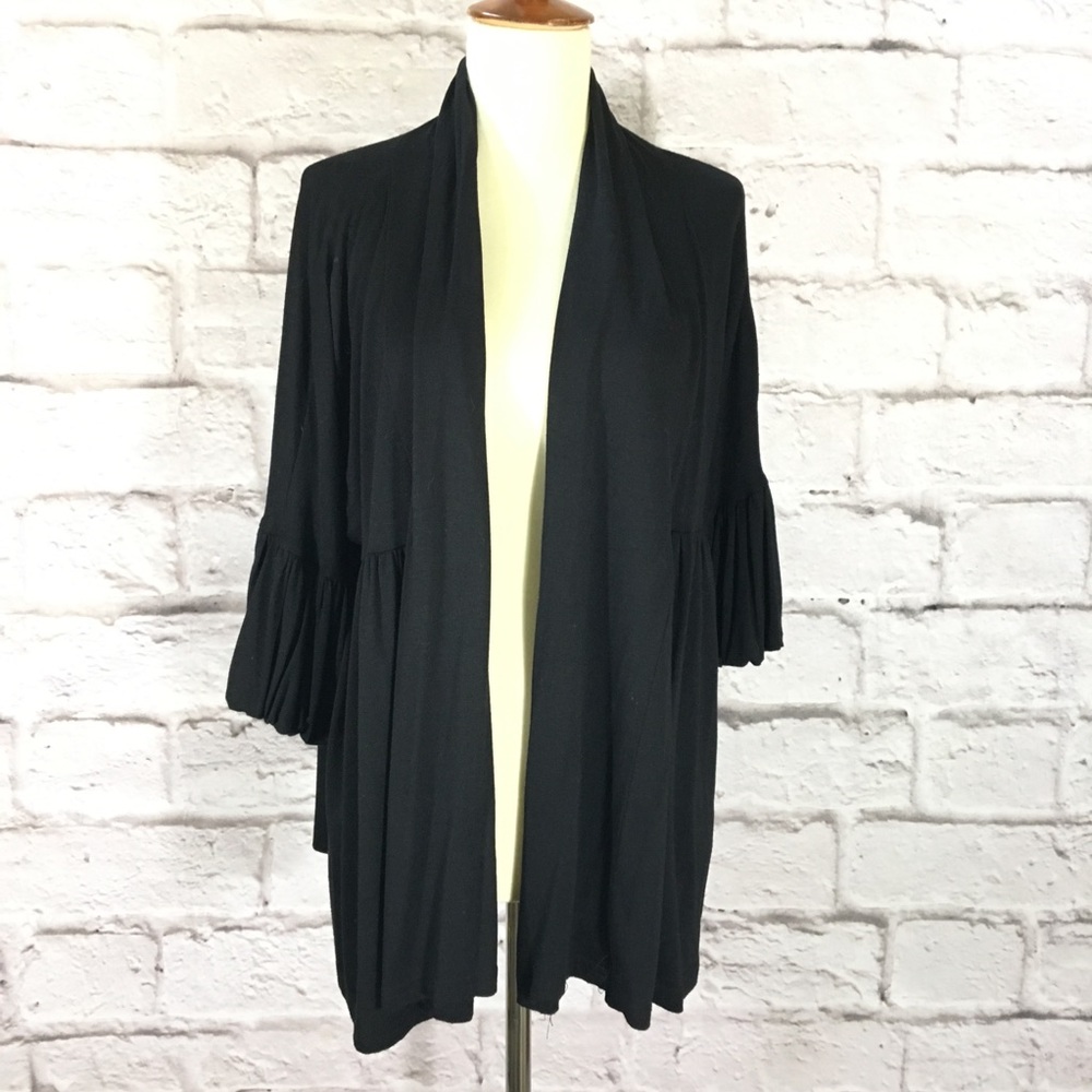 Karlie size Small black open front cardigan